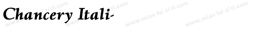 Chancery Itali字体转换